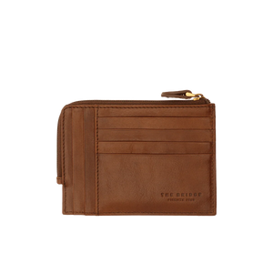 01221601 Portacarte in pelle con zip