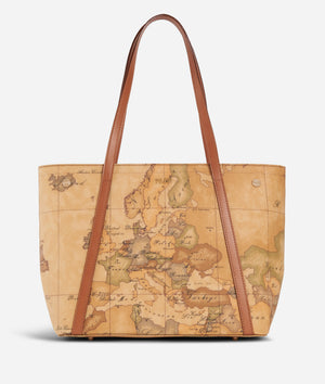 E010 Geo Classic Shopping bag con borchiette media
