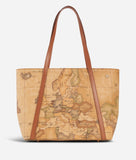 E010 Geo Classic Shopping bag con borchiette media