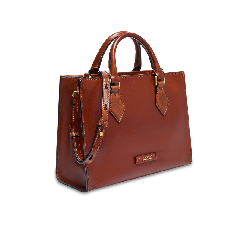 04100601 Borsa a mano in pelle con tracolla removibile