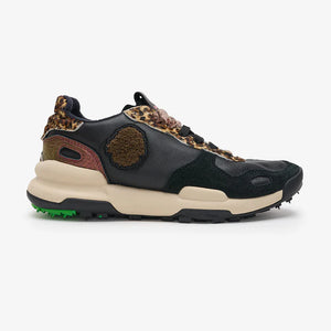 Chacrona Suede black leopard