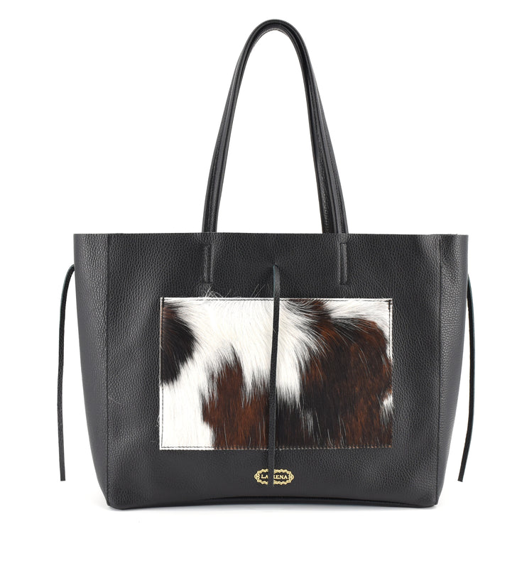 Shopping Quattro Lacci Labiena 1856 pelle con tasca cavallino