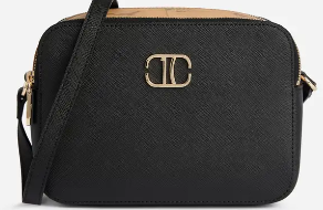 LD61 Skye Bag tracollina doppia zip Nera