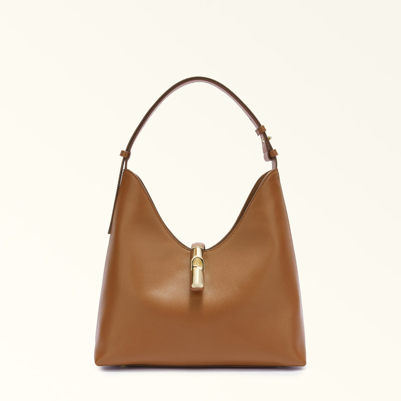 WB01499 Furla Goccia Borsa A Spalla M Brandy