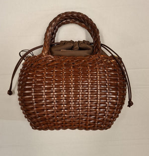 T3 BORSA PELLE INTReCCIATA PICCOLA