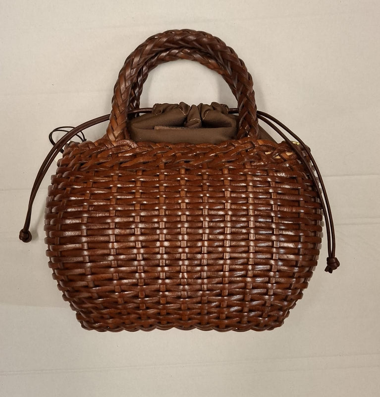 T3 BORSA PELLE INTReCCIATA PICCOLA