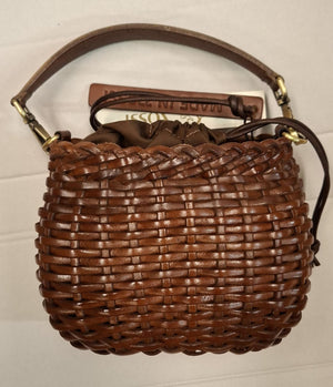 T1 BORSA PELLE INTRCCIATA PICCOLA