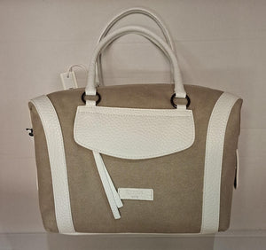 S244P BORSA CANVAS PELLE