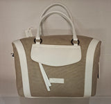S244P BORSA CANVAS PELLE