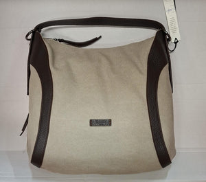 S243G BORSA CANVAS PELLE