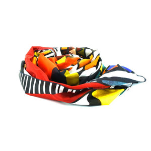 Sciarpa Giraffe "80% Cotone 20% Seta"
