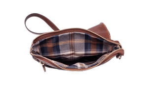 Borsello con patta "Cuoio"