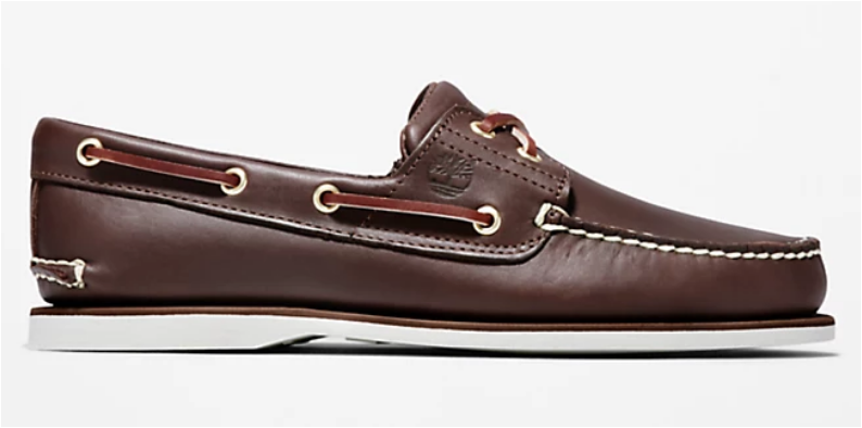 TB074035 SCARPA DA BARCA CLASSICA DA UOMO IN MARRONE SCURO