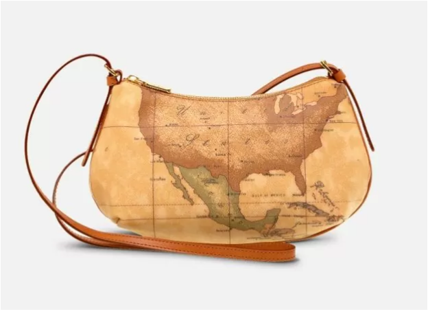 D067 Geo Classic Borsa mini a tracolla con zip
