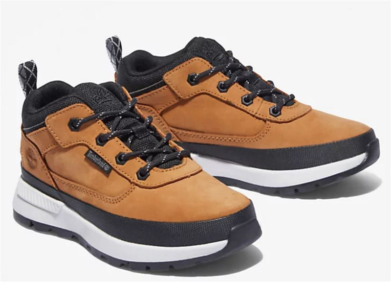 SNEAKER IN PELLE FIELD TREKKERDA BAMBINO IN GIALLO